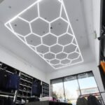Hexagon-belysning 14 Grid System Med Ramme